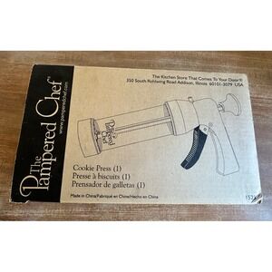 The Pampered Chef Cookie Press 1525 16 Shaping Disks White Clear Spritz‎ Maker